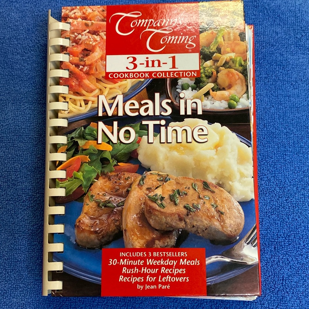 Meals in no time recipe cookbook with colored photos
